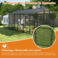Chicken Cage with Removable Wire Panel