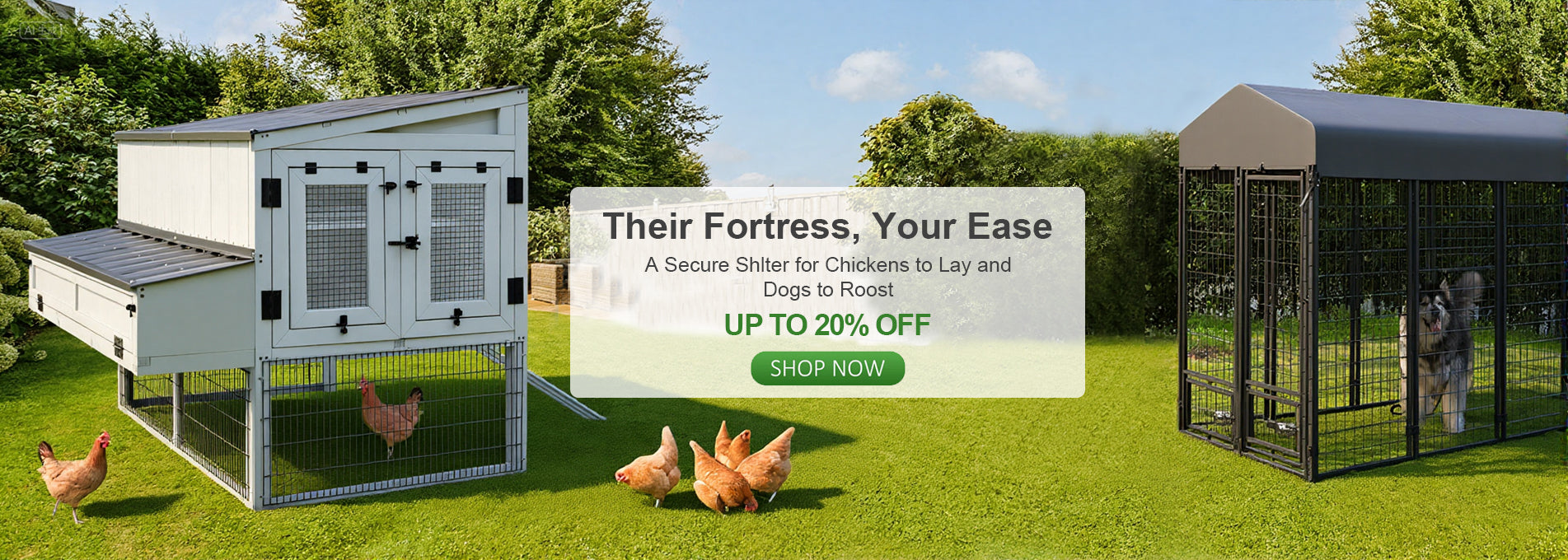 Pet house sale home page banner