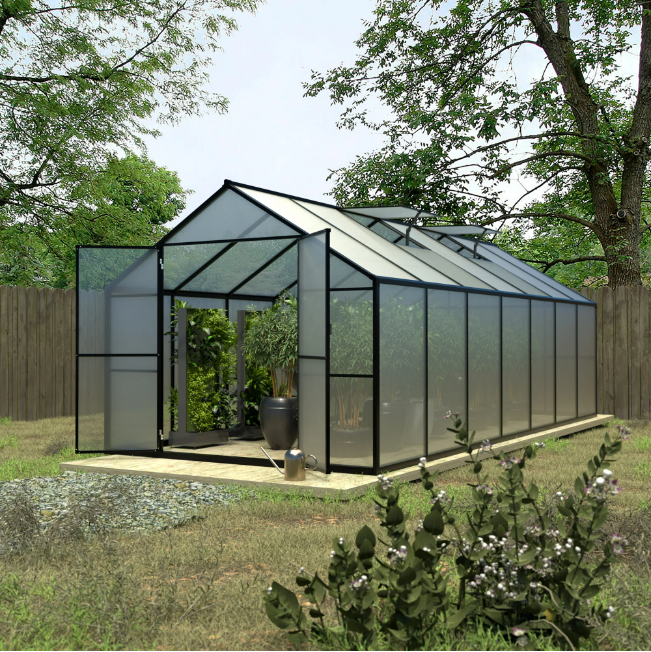 VEIKOUS 14' x 8' Walk-in Greenhouse for Garden Plants Greenhouse Kit w ...