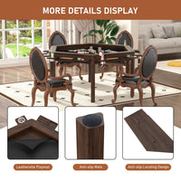 Veikous Game Table with Sturdy Legs