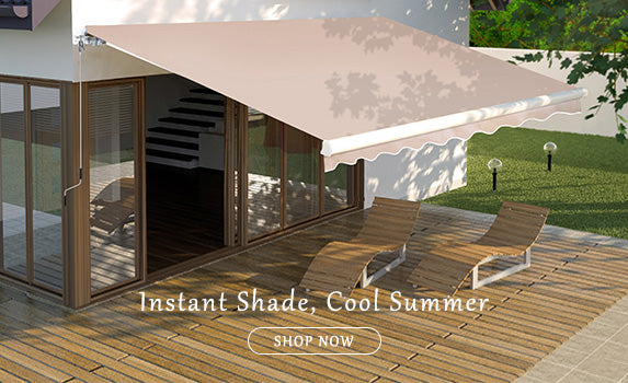 Veikous awning on homepage
