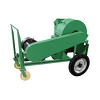 Veikous Wood Chipper with 2 Jaws, Hybrid Electric Mobile Branch Chipper