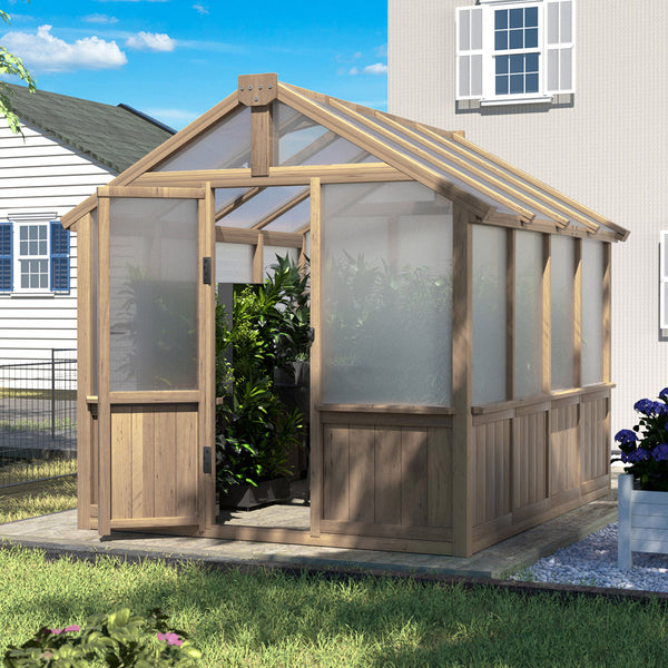 wood greenhouse from Veikous