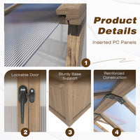 Lockable hardwood greenhouse