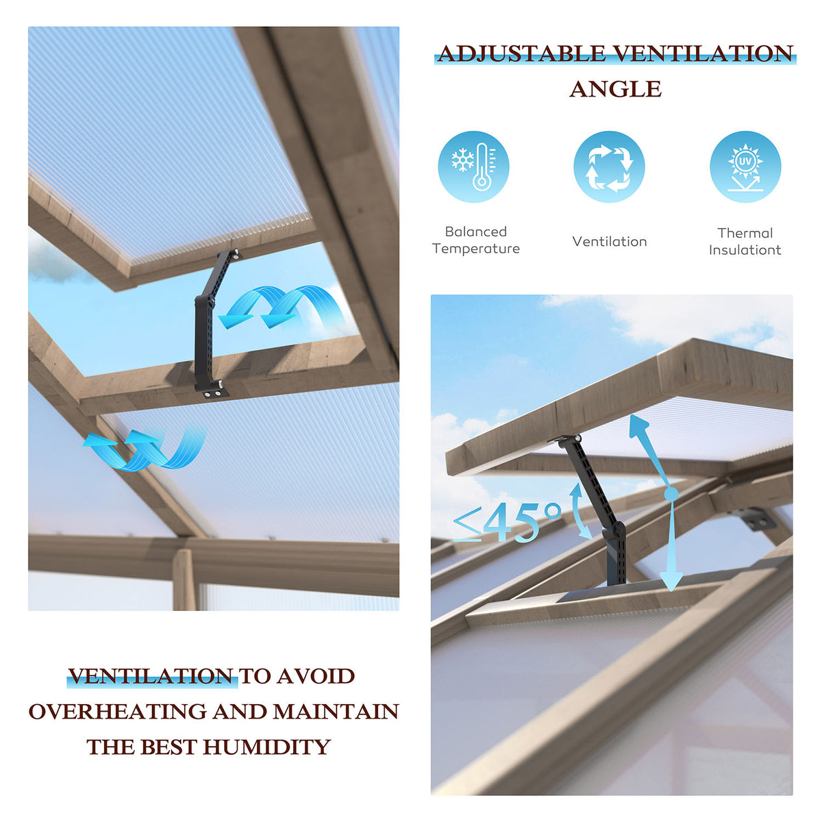 8x14 greenhouse with adjustable window