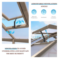 8x14 greenhouse with adjustable window