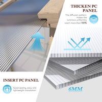 6mm thicken pc panel greenhouse