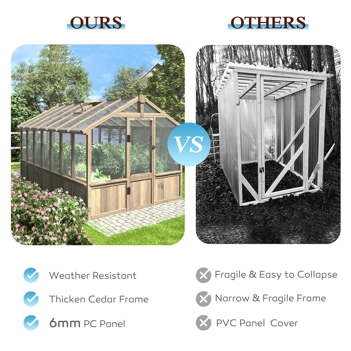 greenhouse kit wood, 8x14