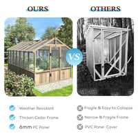 greenhouse kit wood, 8x14