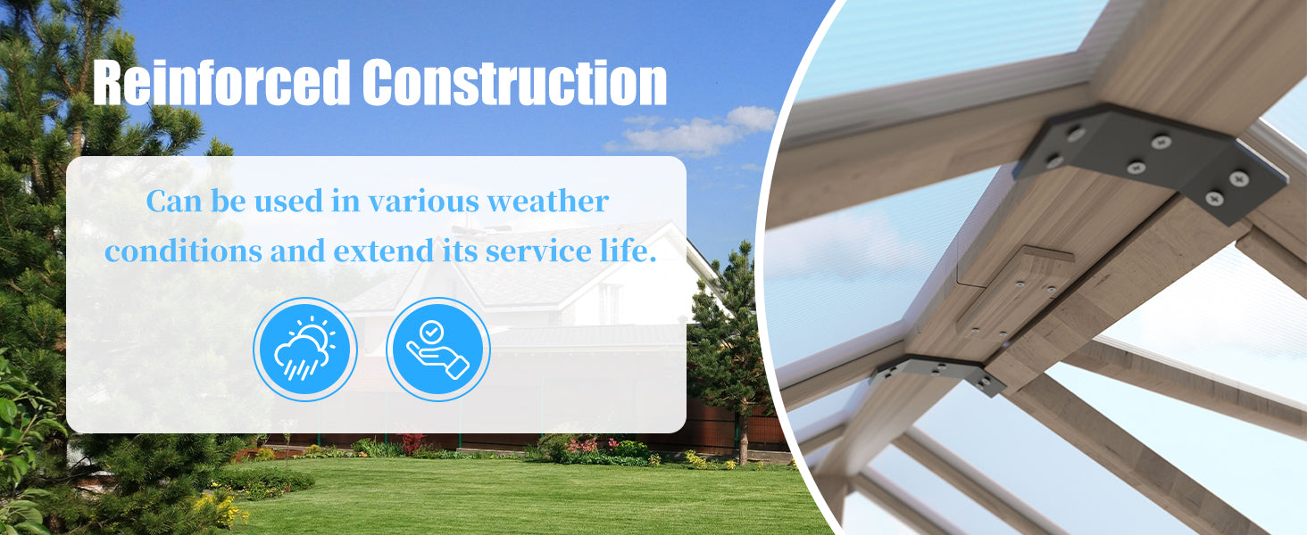 Reinforced weather-resistant greenhouse