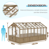 Veikous Greenhouses for Outdoors, 8'X16'