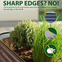 VEIKOUS raised garden 11.1” H