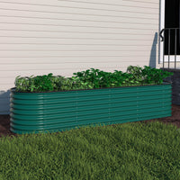23H Steel Garden Bed, Dark Green