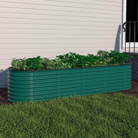 VEIKOUS Steel Garden Beds, Dark Green, 23.1 " H