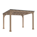 Veikous Hardtop Grill Gazebo, Wooden Gazebo for BBQ