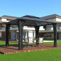 10 X 13 Polycarbonate Roof Gazebo