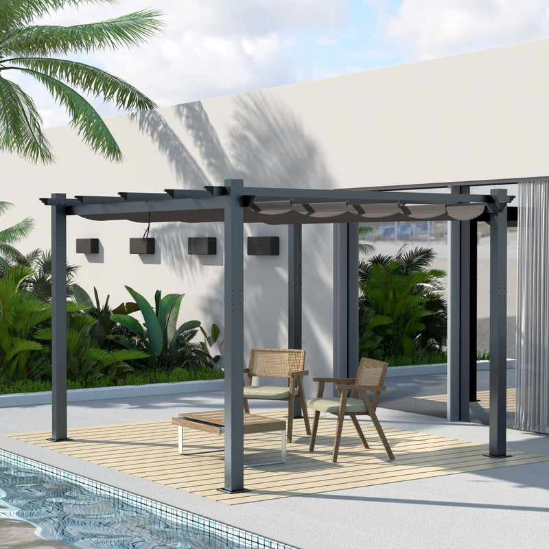 10x10 aluminum pergola
