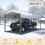 VEIKOUS  10’ X 15’ Steel Carport, eggshell