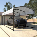 VEIKOUS  10’ X 15’ Steel Carport, eggshell