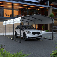 12’ X 20’ VEIKOUS Steel Carport, eggshell