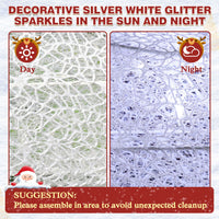 holiday lamp post, white light