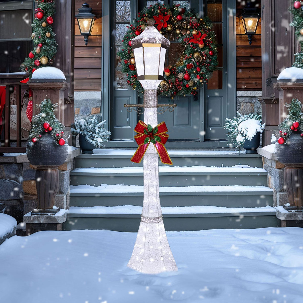 6 ft Christmas Lamp Post Decoration