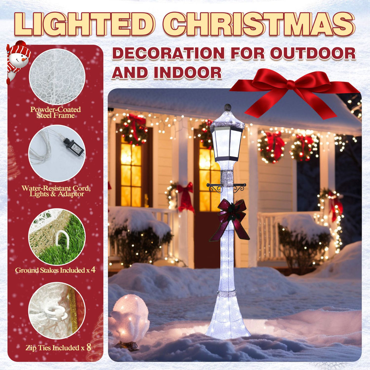 Christmas lamp post outdoor