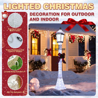 Christmas lamp post outdoor