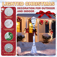 VEIKOUS Christmas Lamp Post Decoration, 6 ft