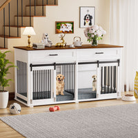 VEIKOUS Dog Crate End Table Large