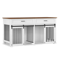 VEIKOUS Dog Crate End Table Large