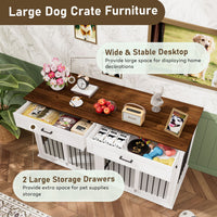 VEIKOUS large dog crate side table