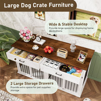 VEIKOUS large dog crate side table