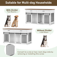 Indoor Dog Kennel for 2 Dogs