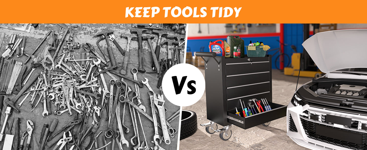 Veikous tool cabinet keeps tools tidy