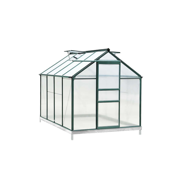 veikous VEIKOUS 6' x 8' Aluminum Greenhouse Kit for Outdoor, Walk-in Polycarbonate Garden Greenhouse for Plants in Winter with Heavy Duty Metal Frame -  veikous Greenhouses 599.99