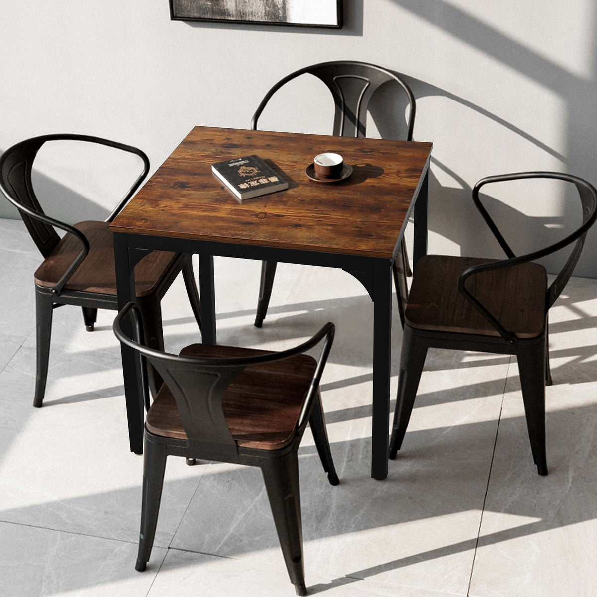 Square Industrial Kitchen Table