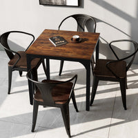 Square Industrial Kitchen Table